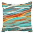 thumbnail image 1 of RYLABLUE Abstrait Design Créativité Coloré Vagues Taie d'Oreiller Housse Coussin 16x16 Pouces, 1 of 1