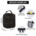 thumbnail image 6 of Gothic Halloween Raven Skull Lunch Bag Reusable Thermal Lunch Box with Handle for Women and Men, 6 of 7