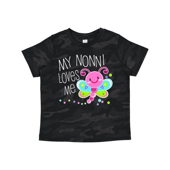 Inktastic My Nonni Loves Me Cute Dragonfly Boys or Girls Toddler T-Shirt