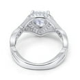 thumbnail image 3 of Pear Teardrop Engagement Ring CZ 925 Sterling Silver Size 6, 3 of 4