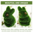 thumbnail image 4 of Shisuyan Bunny Decor Moss Rabbit Figurines Artificial Moss 4Pcs 3.9x2.4x2in, 4 of 9
