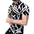 thumbnail image 1 of Camisa De Manga Corta Para Hombre Con Estampado Geométrico, 1 of 8