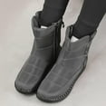 thumbnail image 4 of Gray Female Snow Boots With High Top And Fleece Lining For Warmth And Protection, 4 of 7