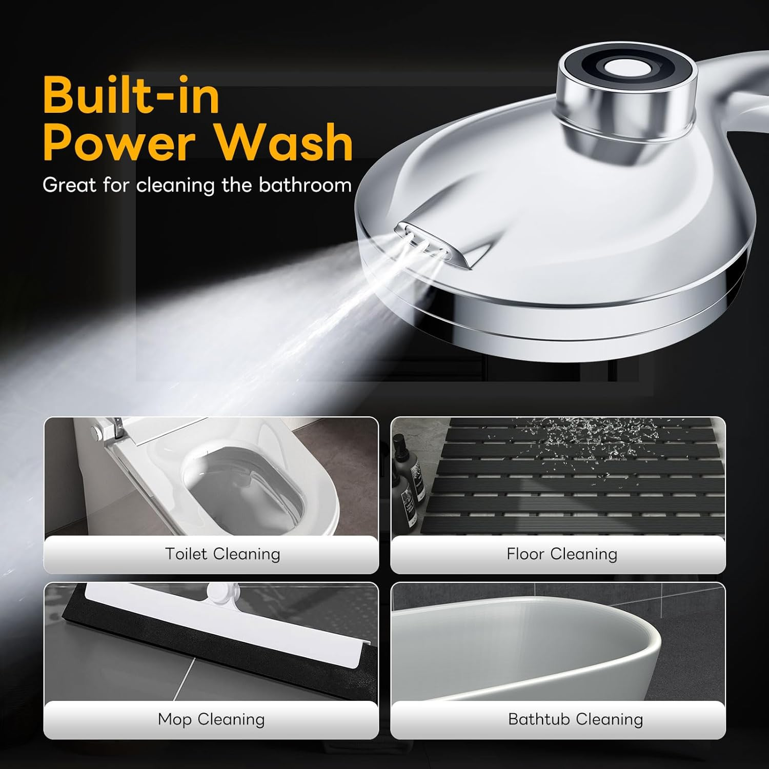 Yezivo 10-Mode Filtered Handheld Shower Head with Hose photo 3
