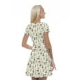 thumbnail image 2 of Women’s A Line Forest Summer Dress, Retro Triangle Arrangement, Cross Wrap V Neck, 6 Sizes, by Ambesonne, 2 of 2