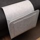 thumbnail image 3 of Saco de dormir para sofá gris - Bolsa de mesita de noche de fieltro antideslizante para libros, revistas, iPad, teléfono celular, control remoto gris, organizador de almacenamiento de cama con bolsillo colgante JM, 3 of 5