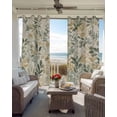 thumbnail image 4 of Blackout Curtains for Bedroom, Sage Green Yellow Botanical Room Darkening Window Drapes for Living Room, Spring Summer Vintage Thermal Insulated Grommet Curtains, 52x72 inch, 2 Panels, 4 of 9