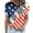 Brown womens tops summer, variant on USSUMA Summer Tops for Women Trendy Crewneck Short Sleeve Dressy Shirts Blouses American Flag Star Women's Tops Summer 2022 4th of July Patriotic Graphic Casual Tshirts Tunic Plus