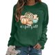 thumbnail image 1 of ICHUANYI Liquidación Camiseta estampada de moda para mujer Blusa de manga larga Cuello redondo Tops casuales Sudadera con capucha ICHUANYI WER202308244920, 1 of 4