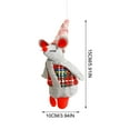 thumbnail image 3 of CaiYueKe Christmas Mouse Ornament Doll Hanging Pendant, Festive Holiday Tree Mantel Decoration, Cute Mouse Toy Gift for Kids, Holiday Party Supplies and Home Decor, 3 of 7