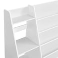 thumbnail image 6 of Open Box Sturdis Modern Round Edge Wooden Kids Bookshelf with Step Shelves, White, 6 of 10