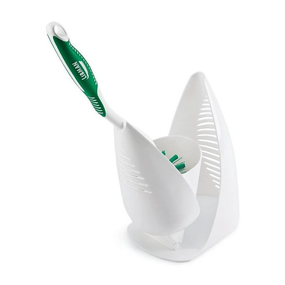 Libman Premium Angled Toilet Bowl Brush & Caddy 4/Carton (1022)