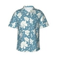 thumbnail image 2 of Picia Lilies Flowers Gentle Cotton Regular Fit Short Sleeve Casual Hawaiian Shirt for Men-XX-Large, 2 of 9