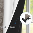 thumbnail image 4 of Ombre Brown Damask Blackout Curtains,Set Of 2,Grommet Top,Room Darking Thermal Insulated Window Drapes For Bedroom,42x63 inch, 4 of 8