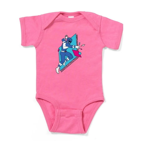 

CafePress - Power Rangers Blue Ranger Punching - Cute Infant Bodysuit Baby Romper