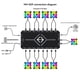 thumbnail image 2 of Controlador ARGB 5 V y 3 Pines, Concentrador de Ventilador PWM , Concentrador de Ventilador PWM ARGB para Ventilador de Caja de Computadora ARGB Direccionable 5 V Negro, 2 of 5