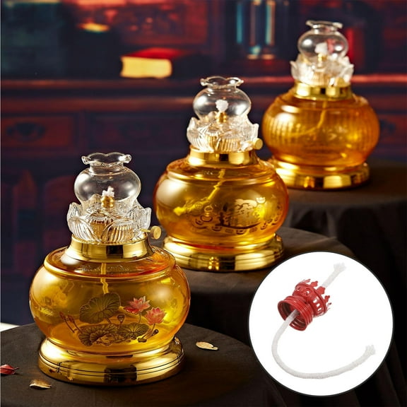 Masteelf Kerosene Lamp Wick Burner Replacement Dimmer Oil Lamp Metal Base Regulator 1 Set Kerosene Lamp Accessories
