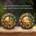 thumbnail image 2 of Mosaic Autumn Fruit Wall Clock 10-Inch Silent Wooden Wall Clock, Battery Operated (AA Batteries Not Included), Artistic Home Decor, 2 of 7