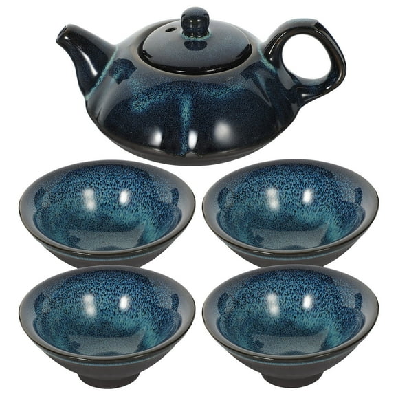 HEMOTON 1 set of Ceramic Tea Pot and Cup Antique Teapot with Cup Kung Fu Tea Set Tea Kettle for Office