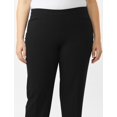 thumbnail image 4 of DressBarn Women's Black Plus Roz & Ali Pull On Secret Agent Pant, 4 of 6