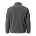thumbnail image 6 of Cropped Sweatshirt Men 1/4 Zip Up Stand Collar Long Sleeve Fleece Warm Thermal Fall Pullover, 6 of 8