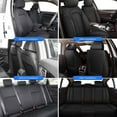 thumbnail image 5 of JIAMAOXIN Car Seat Covers Fit for Hyundai Tucson 2010-2025: Full Set Leather Seat Covers Waterproof Airbag Compatible Automotive Seat Cushion Protector(5 Seats,Black), 5 of 7