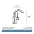thumbnail image 4 of Grifo de baño Moen Sarona Mediterranean Bronze 84144BRB, 4 of 9