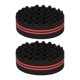thumbnail image 1 of Lot de 2 éponges double face pour cheveux bouclés, 22 trous, pour cheveux ondulés, outils de coiffure pour salon de coiffure à domicile, 1 of 4