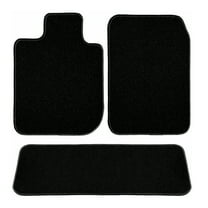 GGBAILEY Ram Pickup 3500 (4 Door Crew Cab) Black Classic Carpet Car Mats / Floor Mats, Custom Fit for 2009, 2010, 2011, 2012, 2013, 2014, 2015, 2016, 2017, 2018 - Driver, Passenger & Rear Mat