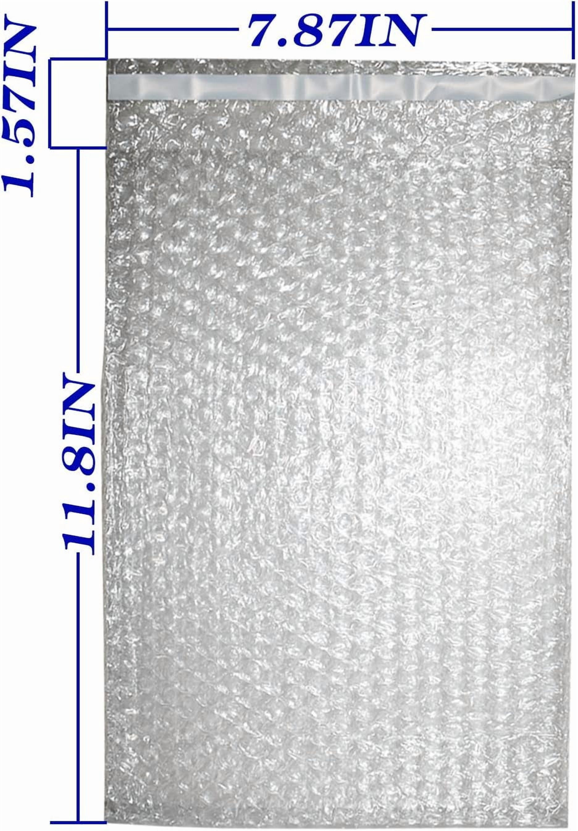 50Pack 8x12 INCH Bubble Out Bags Self-Seal Pouches for Moving, Shipping, and Storage, Wrap Cushioning Packaging Bag Double-Side Premium Sealing Pouch