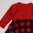 thumbnail image 4 of Mercatoo Toddler Girls Christmas Plaid Dress Red and Black Midi Dress Baby Long Sleeve Bowknot Princess Dress Casual Xmas Clothes, 4 of 9