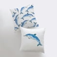 thumbnail image 4 of Watercolor Dolphin | Pillow Cover | Ocean | Throw Pillow | Home Decor | Modern Coastal Decor| Gift for her | Accent Pillow Cover | Sea, 4 of 7