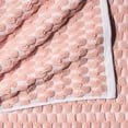 thumbnail image 4 of Beautiful by Drew Barrymore 6-Piece Staggered Tile Bath Towel Set, Soft 100% Cotton, Rose, 4 of 4