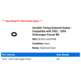 thumbnail image 2 of Variable Timing Solenoid Gasket - Compatible with 2002 - 2004 Volkswagen Passat W8 2003, 2 of 2