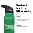 thumbnail image 4 of Klean Kanteen 12 oz Classic Kid's Insulated Water Bottle with Flip Seal Sport Cap - 100% Leakproof Cap - BPA-Free - Stainless Steel Material - Dino Skate, 4 of 7