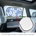 thumbnail image 3 of KUIFORTI 2 Pack Car Window Shades for Baby, Cling Sun Shade Blocker, Glare Shield and UV Rays Protection for Your Child 20.47" x 12.59" Side Window Screens for SUV, Tropical Flower, 3 of 6