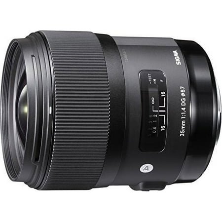 Sigma - 35mm f/1.4 DG HSM Art Standard Lens for Select Sony Digital Cameras - Black