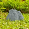 thumbnail image 3 of Decorative Outdoor Weather-Resistant Artistic Artificial Faux Stone Rock, Garden Patio Granite Grey Fiberglass Stone, Charm Shaped, 3 of 9