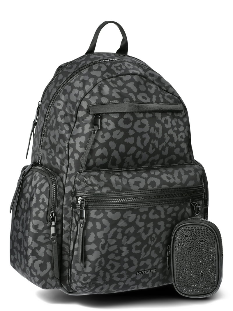 Madden NYC Women's Dome Backpack with Front Pockets and Removable
