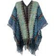thumbnail image 1 of LinYooLi Women Knit Bohemia Pashmina Shawls Fashion Colorful Wraps Poncho Cape with Tassek Cardigan Fall Spring, 1 of 5