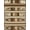 Brown Tan Ivory, Pattern 1, variant on ODIKA Patchwork Spotted Geometric Interlocking Stripe Motifs Round for Home Office, Gaming Room, Under Desk, Non-Slip Chair-Friendly
