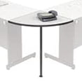 thumbnail image 5 of 24" Radius Rounded Corner Tabletop with Support Post, Gray, 5 of 5