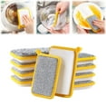 thumbnail image 2 of MOQIN Multi-Purpose Scrub Sponges for Kitchen Double-Side Double-Effect ,Heavy Duty Cleaning Non-Scratch Scrub Sponge, Reusable Microfiber Sponge for Household Cleaning, Random,10/20-Pack, 2 of 9