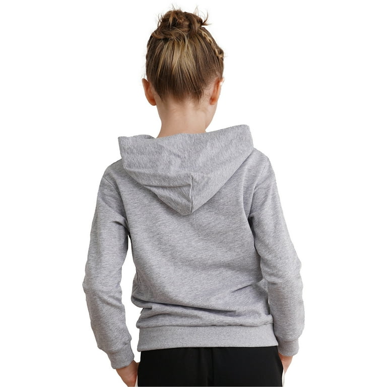 Moggemol Kids Girls Sweatshirt Long Sleeve Basic Solid Active
