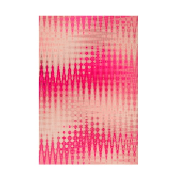 Canvas Wall Art - Treechild 'Pink Blurred Pattern' Wall Art for Living Room, Bedroom, or Office D?cor by Trademark Fine Art - 12 x 19 Inches