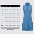 thumbnail image 6 of Tennis Dress for Women Golf Outfits with Shorts and Pockets Sleeveless Active Exercise Athletic Dresses for Women MistBlue M, 6 of 8