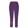thumbnail image 4 of hotojiny Christmas Leggings for Women Soft Comfy High Waisted Stretchy Workout Yoga Pants Ankle Length Tights for Merry Christmas, 4 of 5