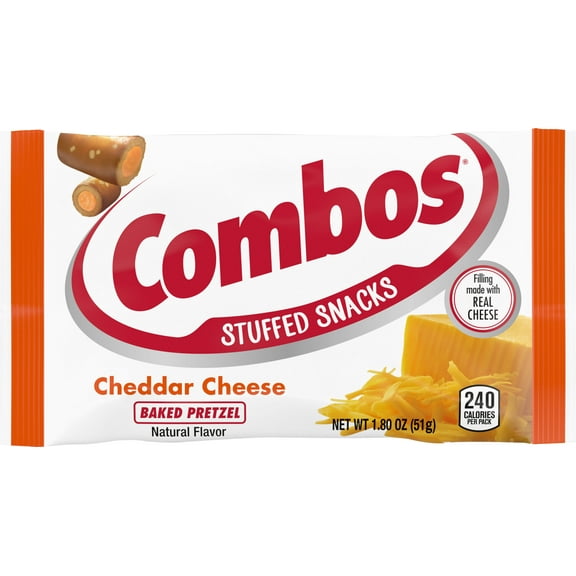 Combos Baked Cheddar Cheese Pretzels, 1.8 Oz.