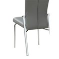 thumbnail image 3 of Chintaly Imports Molly Chaise d'Appoint Motion-Back en Acier/pu Gris (Lot de 2), 3 of 3