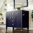 thumbnail image 2 of Totti Artemis 44 inch Blue Transitional Double Sink Bathroom Vanity, 2 of 7